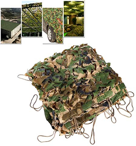 KDDEON 210D Military Camping Hunting Cover Anti-Aerial Jungle Camo Netting,Outdoor Garden Fence Courtyard Kindergarten Theme Decoration Camouflage Shading Net (8x10m/26.2x32.8ft)