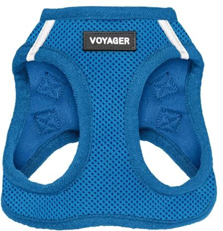 Voyager Step-In Air Hundegeschirr by Best Pet Supplies - All Weather Mesh Step in Vest Harness für kleine und mittlere Hunde, Königsblau, size L - Brust 45-52 cm