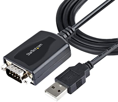 StarTech.com 3ft (1m) USB to Serial Cable with COM Port Retention, DB9 Male RS232 to USB Converter, USB to Serial Adapter for PLC/Printer/Scanner, Prolific Chipset, Windows/Mac