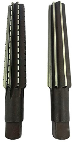 ICAMAS 2PCS Morse Taper Reamer Hand Reamers Set MT0/MT1/MT2/MT3/MT4/MT5 Steel Fine/Rough-Edge For Milling Finishing Cutter Tool (Size : MT2)