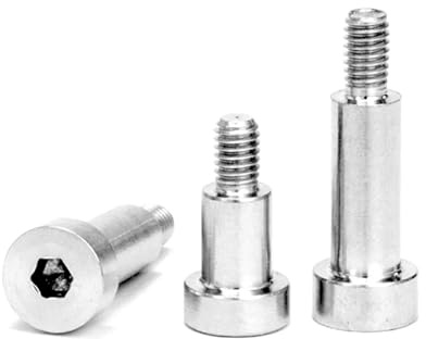 jiuxinyun 5-10 pz Cuscinetto Spalla Vite M2 M2.5 M3 M4 M5 M6 M8 304 A2 in Acciaio Inox Esagonale A Esagono Incassato Testa Shouler Vite Bullone A2(30mm,10Pcs D4-M3)