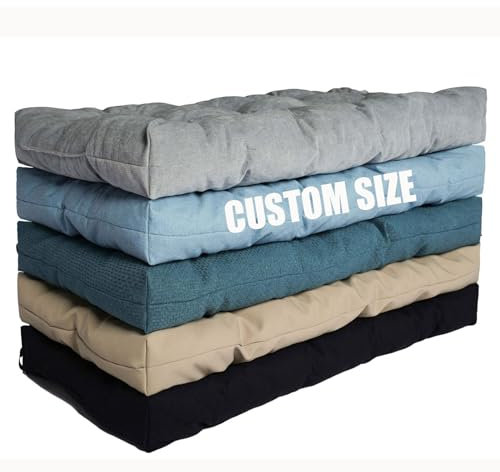 Pcevathiy Cojine para Banco Personalizzati, Cojines a Medida con Fondo Antideslizante para Exterior Mueble Jardin/Interior Sofá