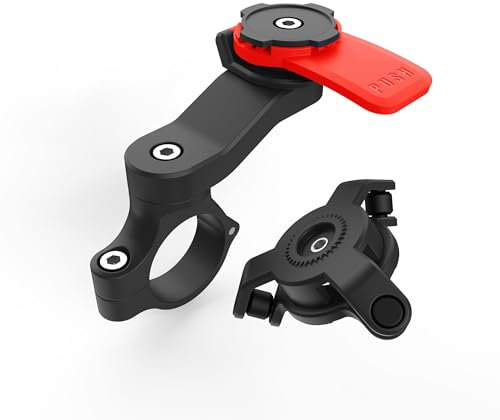Laven & Ivory Bike Phone Holder for 4.7-7.4'' Smartphones, 360° Rotatable Motorcycle Phone Mount with Quick Release Adapter, Secure Handlebar Riding Support