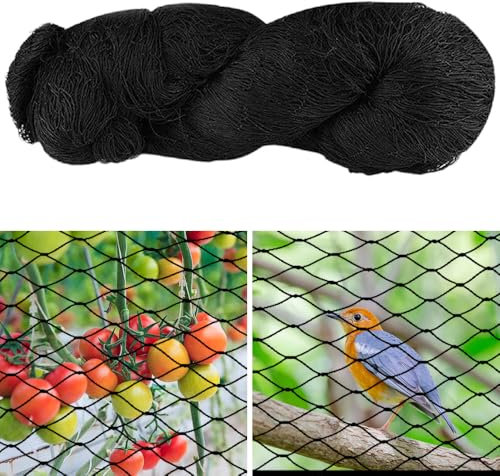 HIULLEN Filet Anti Oiseaux, 15 * 15M Filet Voliere Poulailler, Réutilisable Filet de Protection pour ProtéGer Les Plantes, Les Fruits, Les Fleurs Et Les éTangs Contre Les Oiseau