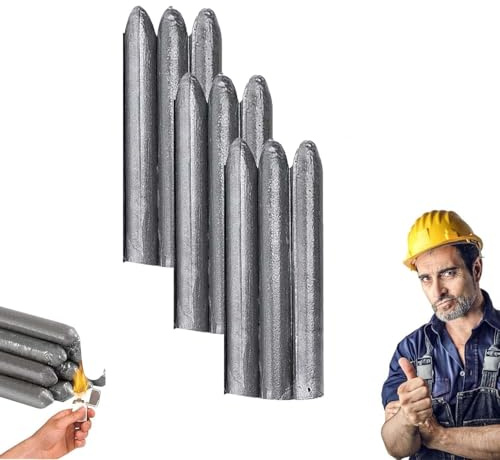 Varilla de soldadura universal de baja temperatura, varillas de soldadura de fusión más ligera, varilla de aluminio de fácil fusión, equipo y accesorios de soldadura para acero inoxidable (9 Uds.)