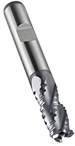 Dormer C41314.0 Series C413 HSS-E 4 flautas fresa de extremo de desbaste con revestimiento TiCN, vástago DIN 1835B, diámetro de corte de 14.00 mm