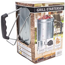 ACTIVA Anzündkamin Starterset Grillstarterset Holzkohle Holzkohlegrills Anzünden