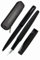 Online Set Eleganza Fountain Pen & Ballpen I Black Style I Nib Size M I Metal Clip I Retractable Biro I Fountain-Pen for Standard Ink Cartridges Or Converter I In Gift Box