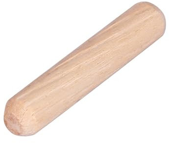 50pcs Goujons en Bois Ronds Chevilles Cannelés Dur pour Gabarit de Perçage M6 * 40mm