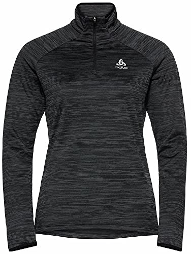 Odlo Laufshirt Damen Langarm Essential Thermal I Sport Shirt I Sport Oberteil I Midlayer I Fitness Shirt