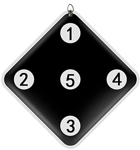 Fechttrainingsschwertziel, PU-Leder, fünf Bullseye-Fechtziele, Fechttrainingsgeräte für Erwachsene und Kinder, Fechtausrüstung (Color : Framed Fencing Target-Black)