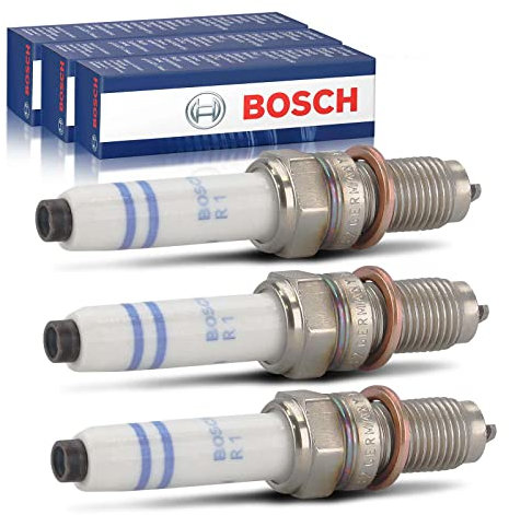 3x Original BOSCH 0241145523 0 241 145 523 Zündkerze Kompatibel mit A1 8X1 8XK 1.4L 2012-2018 A3 8V1 8VK 1.2L 1.4L 2013-2017 Octavia III 5E3 NL3 NR3 1.2L 1.4L 2012-Heute
