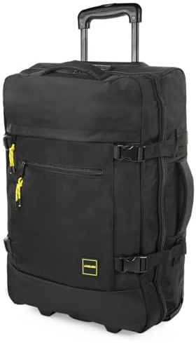 JASLEN - Valise Souple À roulettes, Valise Tissus A Roulette et Valise Roulette Pratique pour Bagages Cabine et Valise Voyage, idéale pour Tous Vos déplacements, Compatible Ryanair, Noir