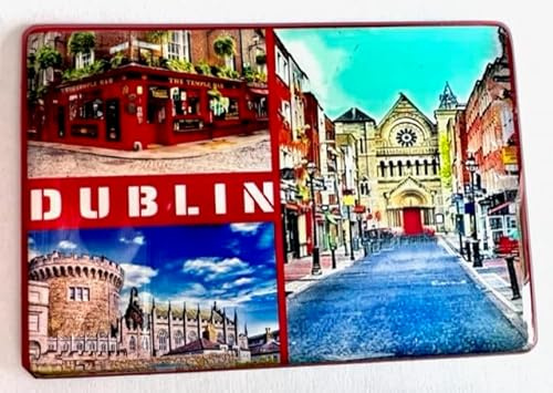 Dublín Imán de Dublín Dublín Imán para nevera Dublín Fridge Imán Dublín Regalos de viaje Dublín Souvenir