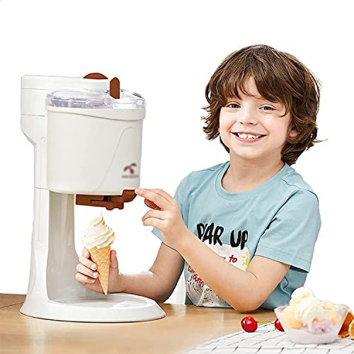 Samnuerly Macchina per Gelato Soft Serve 1000ml Automatica Mini Frutta Soft Serve Gelatiera Fatta in Casa Gelatiera Sorbetto Frozen Yogurt per Fare Deliziosi Sorbetti di Ghiaccio