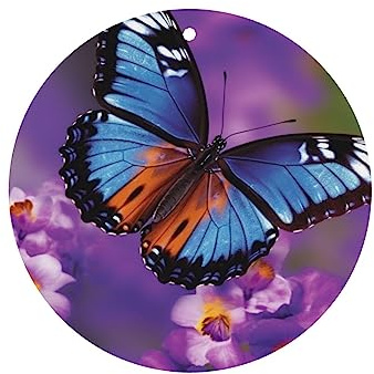 Schmetterling Auto Lufterfrischer Hängende Auto Aromatherapie Tabletten Lufterfrischer Duft Duftkarten mit Seil für Auto Innendekoration 6 Pcs