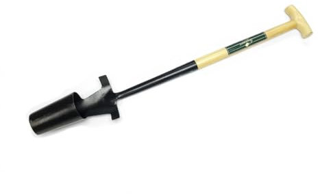 Greenman Bulb Planter Solid Forged for easy planting of bulbs with Ash T Shaped Strong Handle