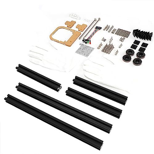 ZJchao Open Frame 20x20 PC Case for ITX, Gaming Computer Case with Aluminum Alloy Construction and Efficient Heat Dissipation