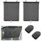 2PCS Sonnenschutz Auto Baby Sonnenblende Auto Auto-Sonnenschutz Rollo mit 6 Saugnäpfen und 2 Haken Rolle Vorhang Visier UV Schutz Rollfunktion für Kinder Haustiere Erwachsene Küche Büro Auto 40*60CM
