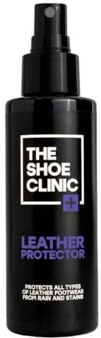 Shoe Clinic Spray Protection Chaussure Cuir Imperméabilisant Chaussures Cuir Anti-Eau, Taches & Salissures | Spray Imperméable Cuir | Spray Protecteur Cuir Longue Durée | 125 ml