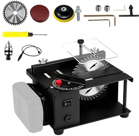 Mini Sierra Circular de Mesa, 23 000 R/Min, Compatible con Makita Baterías