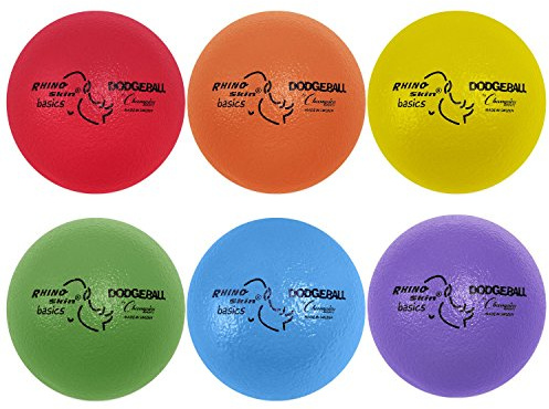 Champion Sports BAS7SET Rhino Skin Basic Dodgeball Set, 7 Inch