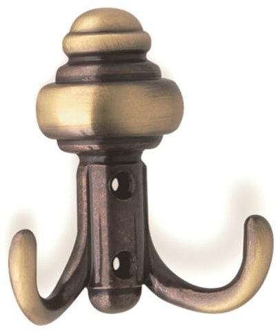 1 Kleiderhaken/Garderobenhaken Haken für Garderobe Siro Camar 558/ZN10 altmessingfarbig