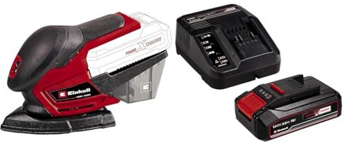 Einhell - Levigatrice multifunzione TE-OS 18/150 Li-Solo Power X-Change + 2,5 Ah Power X-Change Batteria