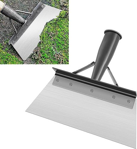 Multifunctional Garden Shovel 9.8inch Outdoor Garden Cleaning Shovel Heavy Duty All-Steel Cleaning Shovel Planting Weeding Farm Tool for Weeds Moss Patio Weed Ice Floor (Without Handle）