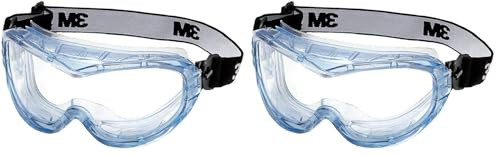 3M Vollsichtschutzbrille Fahrenheit FheitAF – Schutzbrille mit AS, AF & UV Beschichtung – Ideal für das Tragen mit Atemschutzmasken oder Brillen (Packung mit 2)