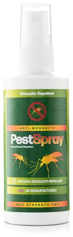 Mosquito Repellent, Anit-Mosquito PestSpray, DEET Free Natural Insect Repellent, Natural Based Mosquito and Fly Repellent, 100ml Insect Repellent Spray