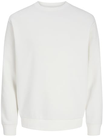 JACK & JONES Sweat-Shirt Sweat-Shirt Uni | Relaxed Fit, Uni, Manches longues, Casual, Température maximale 40°C programme très doux