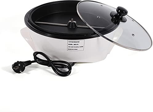 Qussse Tostapane per caffè – 1200 W elettrico macchina per tostare il caffè torrefazione 0-240 °C Temperatura regolabile per soia, chicchi di caffè, noci