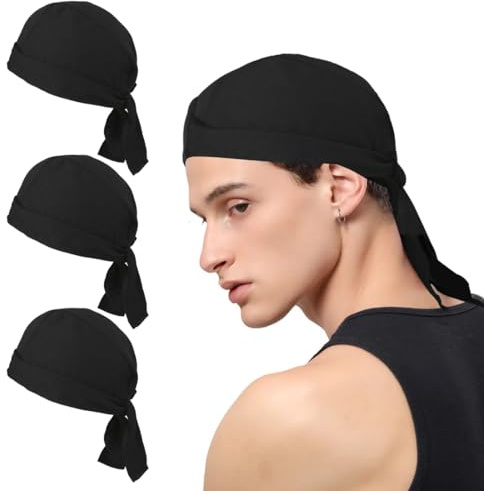 3 pièces toque de chef, toque noire, toque de cuisine réglable, bandanas de cuisine pour chefs, bandanas de cuisine unisexes, casquette de travail pour boulangers et restaurants