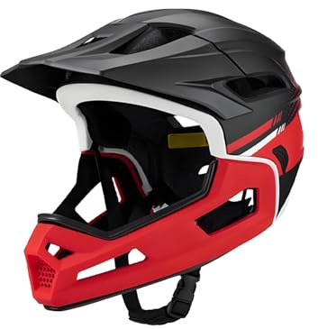 gjzje Full Face Bicycle Helmet - Removable Liner and Visor Mountain Bike Helmet | Shock Absorption Cycling Protective Head Gear for Professionals Beginners Cyclists Riders Women