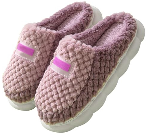 Zapatillas cálidas para mujer con suela fija, pantuflas de fieltro para mujer, con suela de fieltro, pantuflas de ocio, zapatos de invierno, cálidos, de algodón, zapatillas de cabaña, cómodas