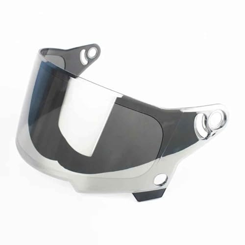 JXDYY Motorradhelm Visier für Bell Eliminator, UV-Schutz Antibeschlag Motorrad Helm Objektiv Visier Winddicht Helmvisiere Zubehör Ersatz,normal-C Silver
