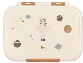 Fabelab Lunchlåda i rostfritt stål för barn med fack, 1 000 ml (astronaut)