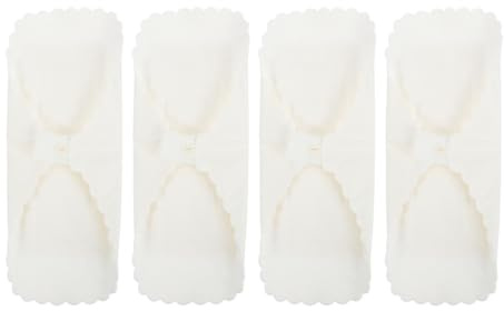 KICHOUSE Compresas Menstruales Lavables Protectores Diarios de Algodón para Mujer con Capa 4 Piezas, Diseño Transpirable para Embarazo y Actividades Diarias