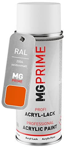 MG PRIME RAL 2004 Orangé pur/Pure orange Bombe aérosol 400 ml mat satiné séchage rapide