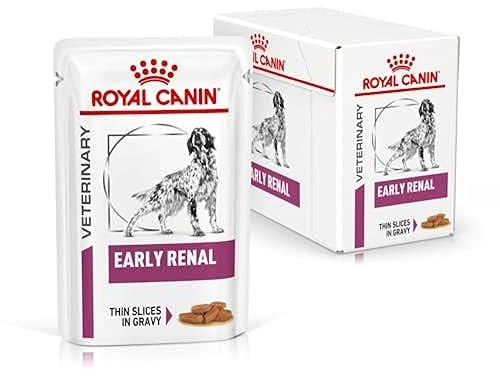 Royal Canin Veterinary Early Renal | 12 x 100 g | Aliment Complet diététique pour Chiens Adultes | pour Le Soutien de la Fonction rénale | avec Morceaux Savoureux en Sauce