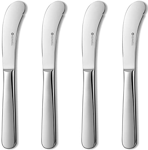 KEAWELL Premium 4-Piece 6.7 Louise Butter Knives, Stainless Steel, Dishwasher Safe