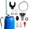 Kit Recuperation Eau De Pluie, Inverseur De Baril De Pluie, Tuyaux De Raccordement pour Citerne à Pluie, Kit De Recuperateur D Eau De Pluie pour Conduits Circulaire en PVC pour Tonneau De Pluie