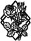 CREATCABIN Rose Metall Wandkunst Dekor Schwarz Wandbehang Eisen Wandkunst Diamant Silhouette Skulptur Dekoration Schild Ausgehöhlt Minimalistisches Ornament Für Yoga Garten Balkon Innen Außen 30x23cm