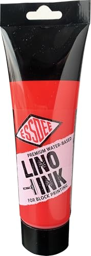 Essdee Tinta de impresión en bloque, rojo brillante, 250 ml