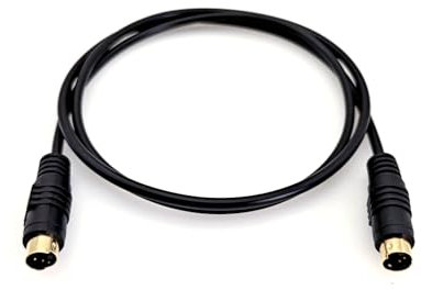 JZK 1m 4-poliges S-Videokabel Stecker auf Stecker SVHS 4 pin S-Videokabel, vergoldet, 4P TV-AV-Anschluss, S-VHS-Kabel für Fernseher, HDTV, DVD, Videorecorder, Camcorder, Spielekonsole