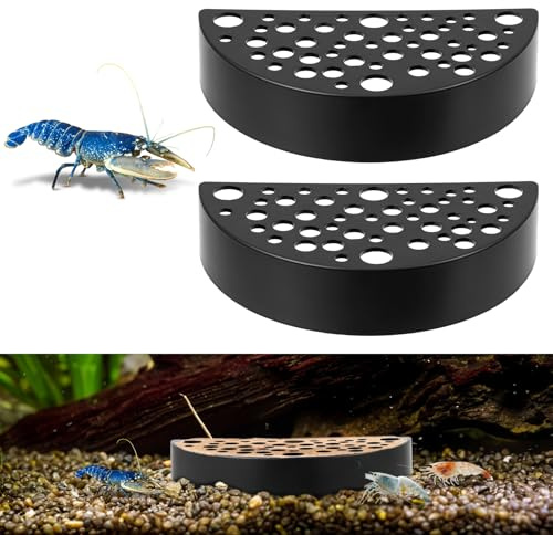 CIATBYYJ 2 piezas de acuarios decorativos cuevas, escondites creativos para camarones, accesorios de acuario ABS, cueva de camarones para camarones pequeños, peces pequeños, para esconderse, jugar
