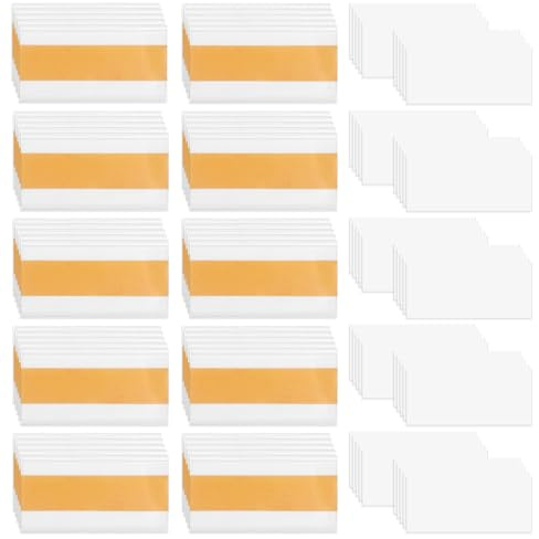 50 Pezzi Porta Etichette Adesive, Porta Prezzi Trasparente Con Cartoncino, Etichette Adesive Per Mensole, Supporti Trasparenti Per Etichette, Per Negozio, Office, Home (4 x 8cm)