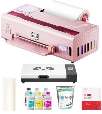 Procolored K13 Lite A3 stampante DTF bundle con forno per magliette e abbigliamento, macchina da stampa tessile 33cm con circolazione inchiostro bianco e protezione a infrarossi rosa