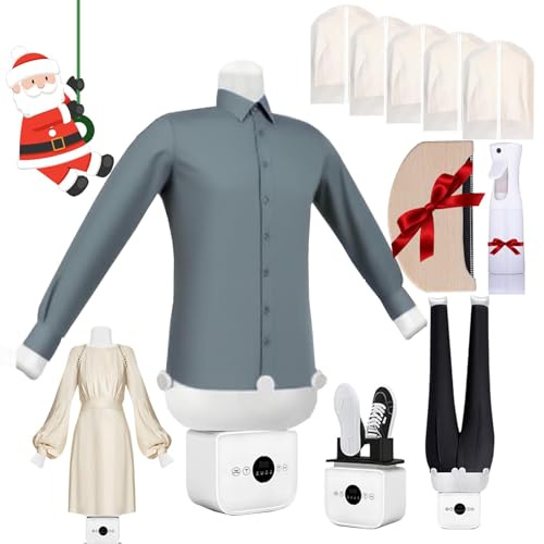 Automatic Ironing Machine, 2026 Upgraded Touched Hands-Free Automatic Ironing Machine 3.0, Steamer 360° Without Blind Spots Drying, Iron Machine 8 Minutes Quick Ironed Dry, One-Click (Full version)